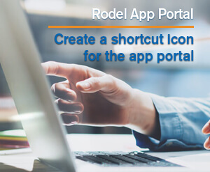 Create a shortcut icon for the app portal